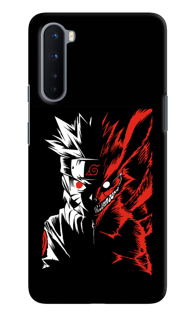 Naruto Two Face Oneplus Nord Hard Case Back Cover by Casekaro