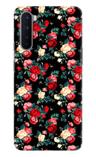 Rose Pattern Oneplus Nord Hard Case Back Cover by Casekaro