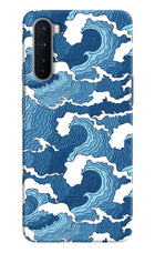 Blue Waves Oneplus Nord Hard Case Back Cover by Casekaro