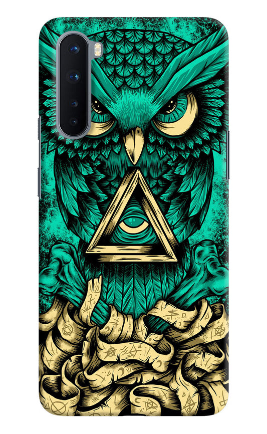 Green Owl Oneplus Nord Hard Case Back Cover by Casekaro
