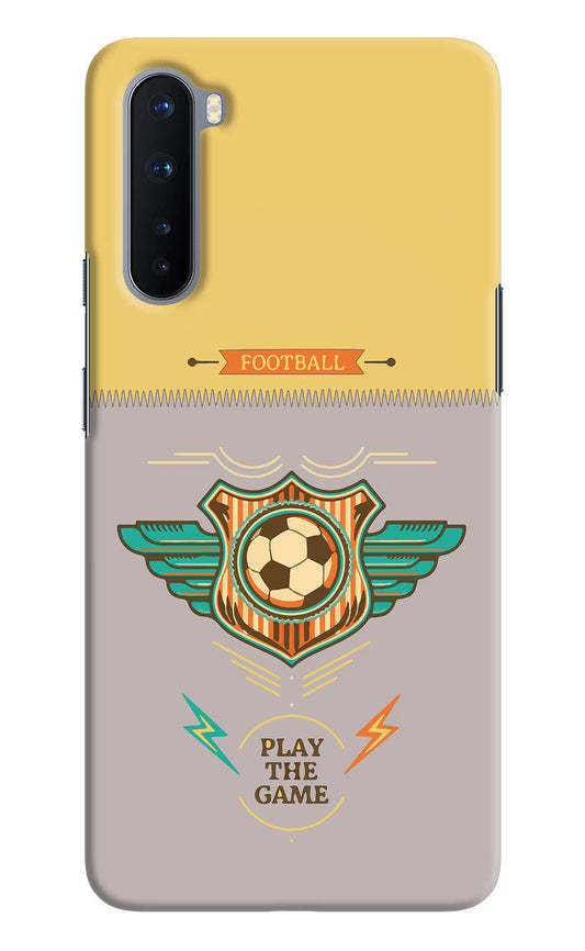 Football Oneplus Nord Hard Case Back Cover by Casekaro