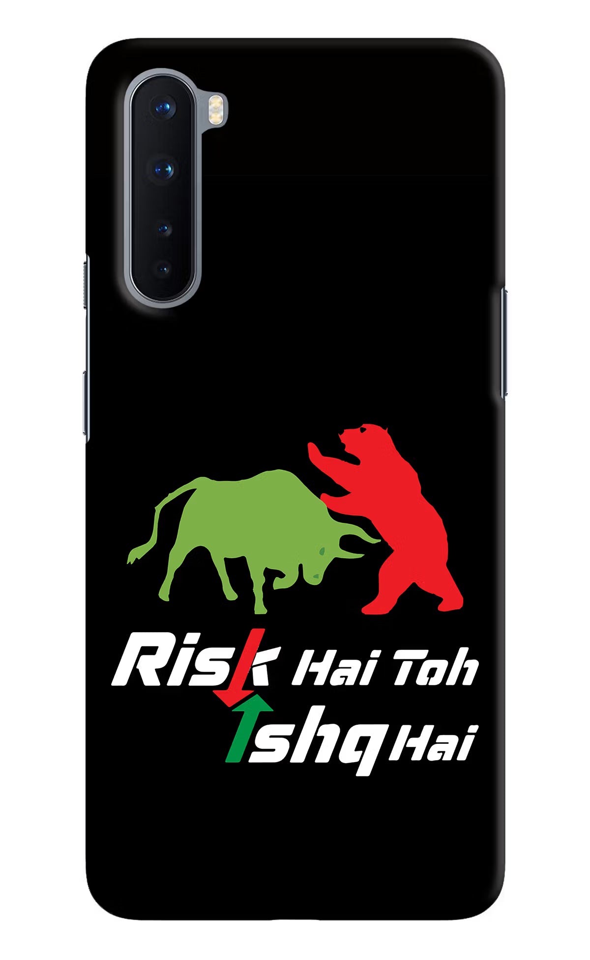 Risk Hai Toh Ishq Hai Oneplus Nord Hard Case Back Cover by Casekaro