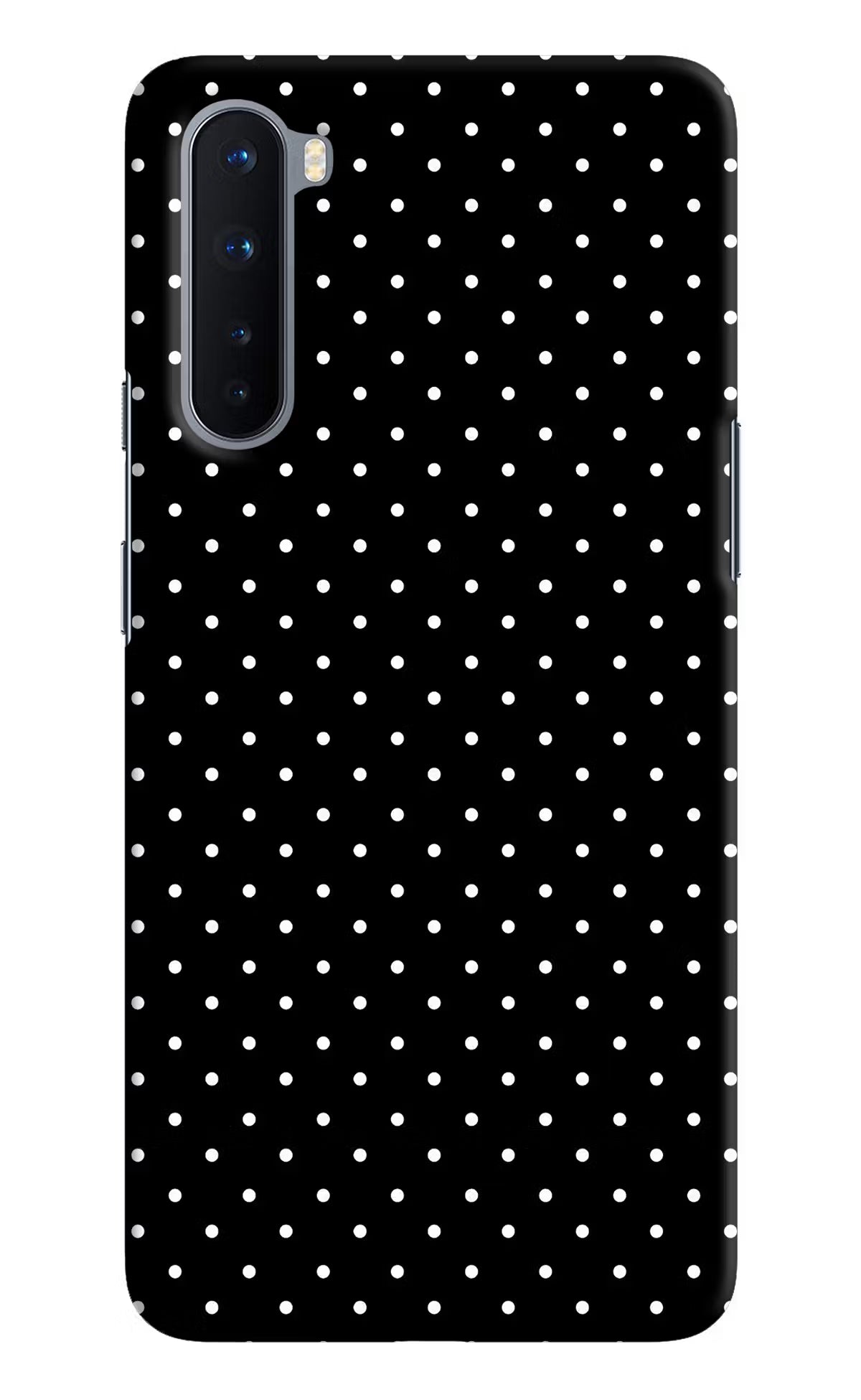 White Dots Oneplus Nord Hard Case Back Cover by Casekaro