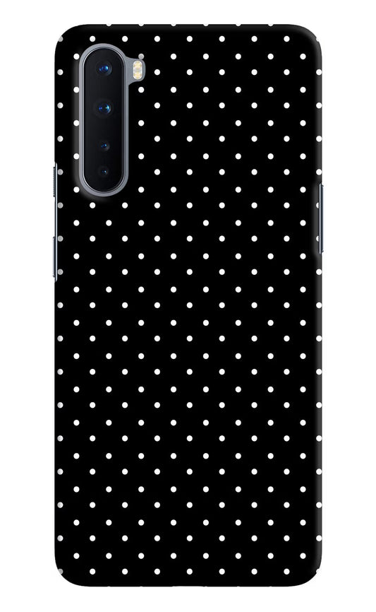 White Dots Oneplus Nord Hard Case Back Cover by Casekaro
