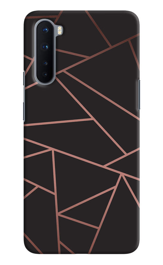 Geometric Pattern Oneplus Nord Hard Case Back Cover by Casekaro