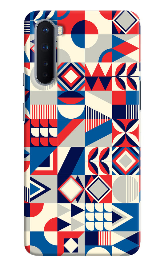 Colorful Pattern Oneplus Nord Hard Case Back Cover by Casekaro