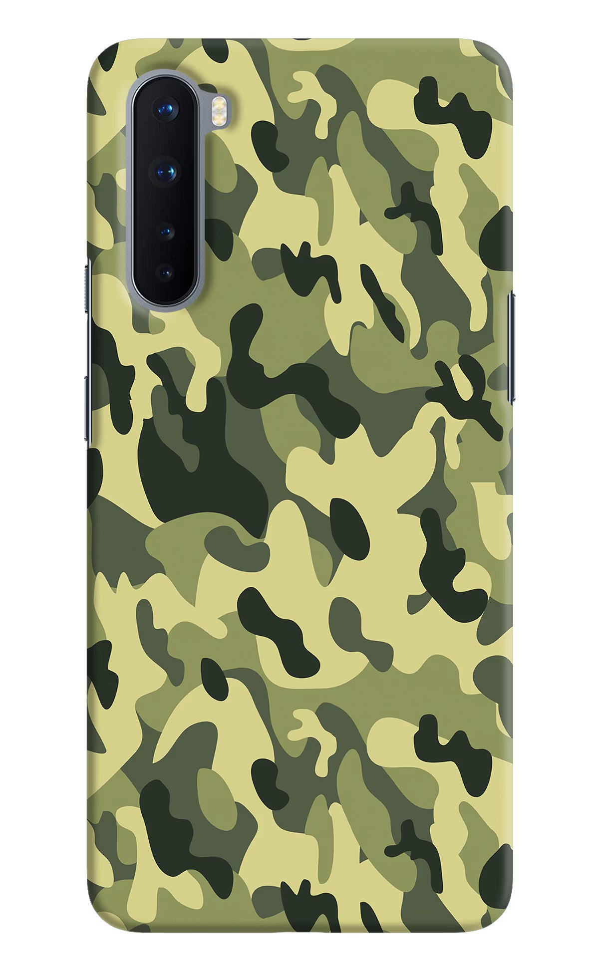 Camouflage Oneplus Nord Hard Case Back Cover by Casekaro