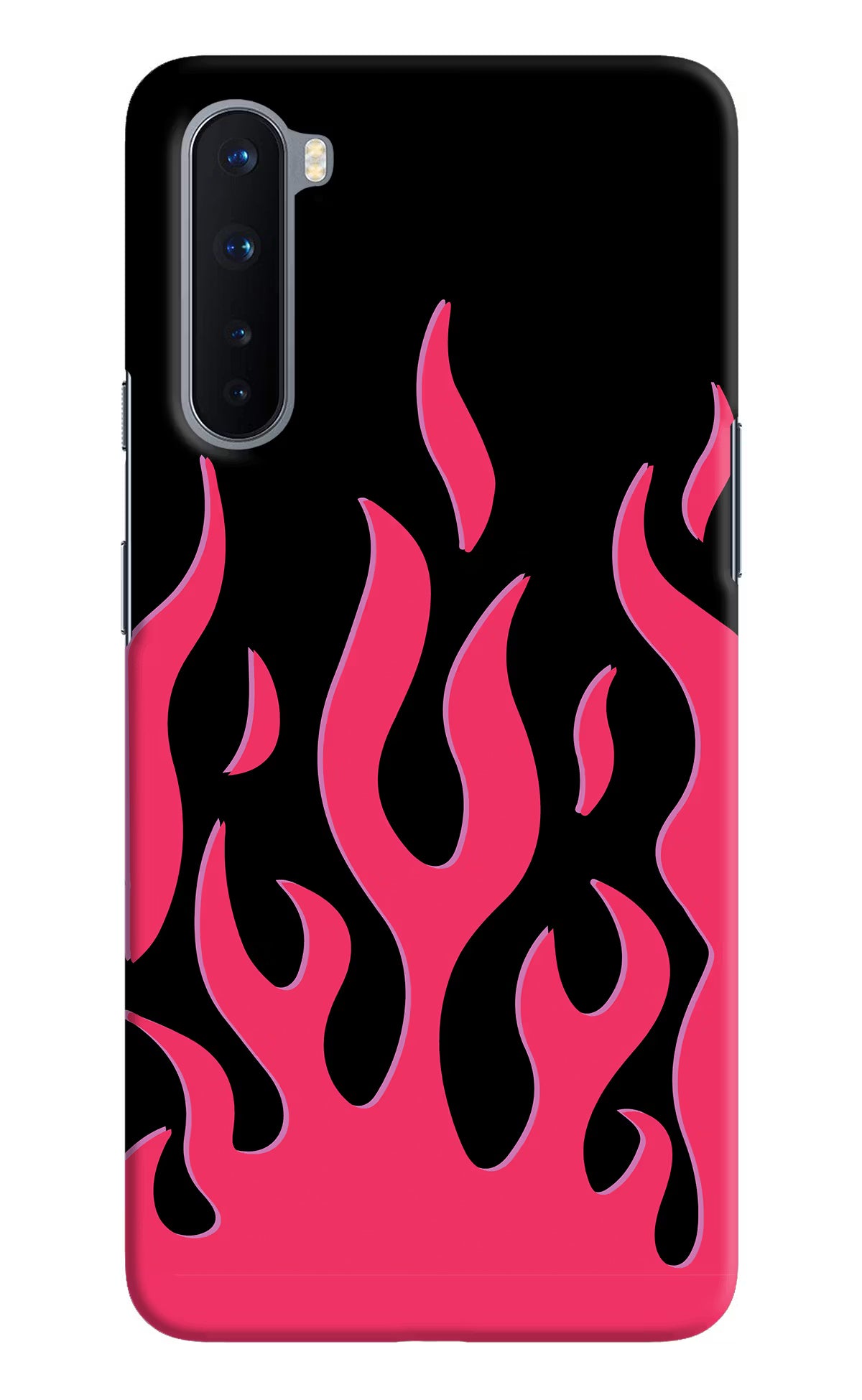 Fire Flames Oneplus Nord Hard Case Back Cover by Casekaro