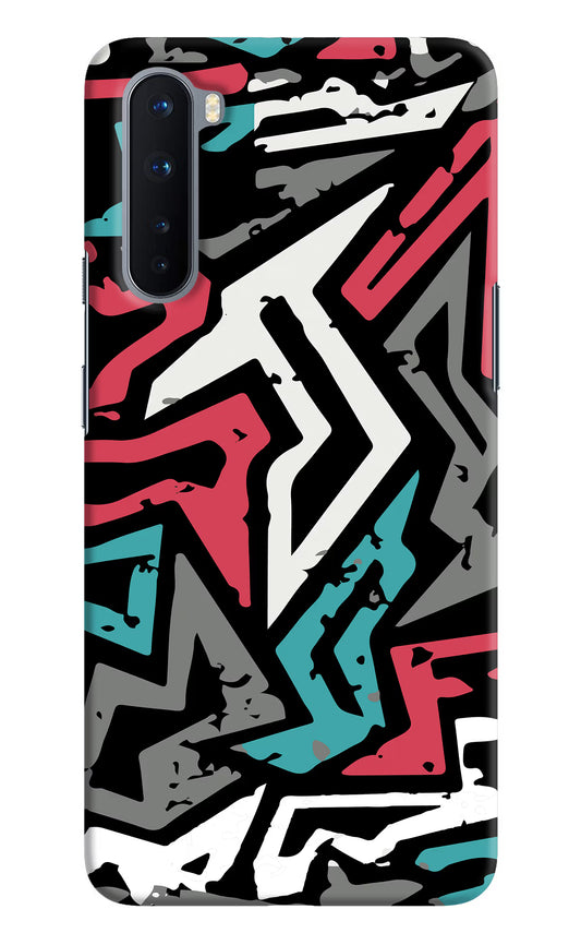 Geometric Graffiti Oneplus Nord Hard Case Back Cover by Casekaro