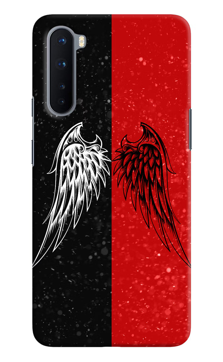 Wings Oneplus Nord Back Cover, Hard case