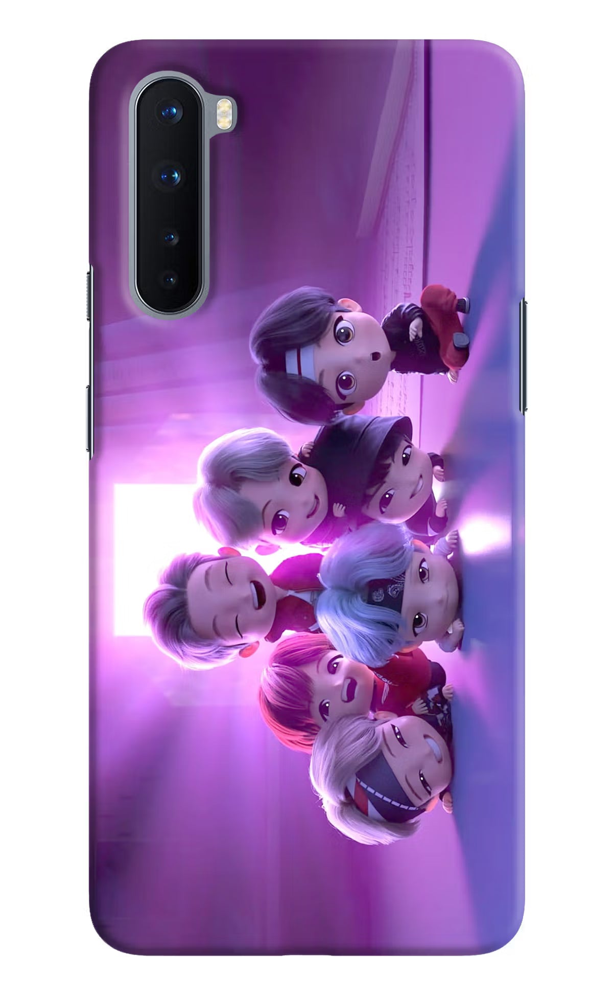 BTS Chibi Oneplus Nord Hard Case Back Cover by Casekaro