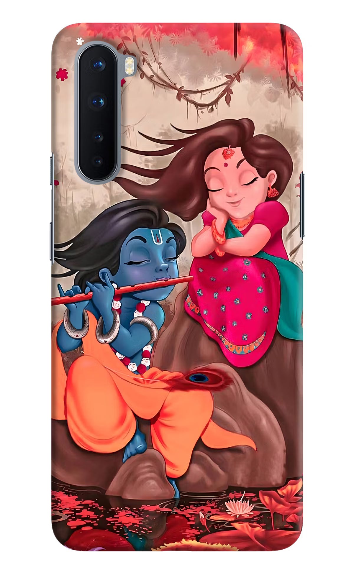 Radhe Krishna Oneplus Nord Hard Case Back Cover by Casekaro