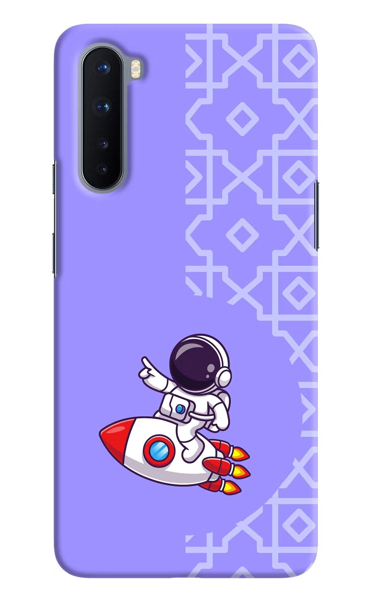 Cute Astronaut Oneplus Nord Hard Case Back Cover by Casekaro