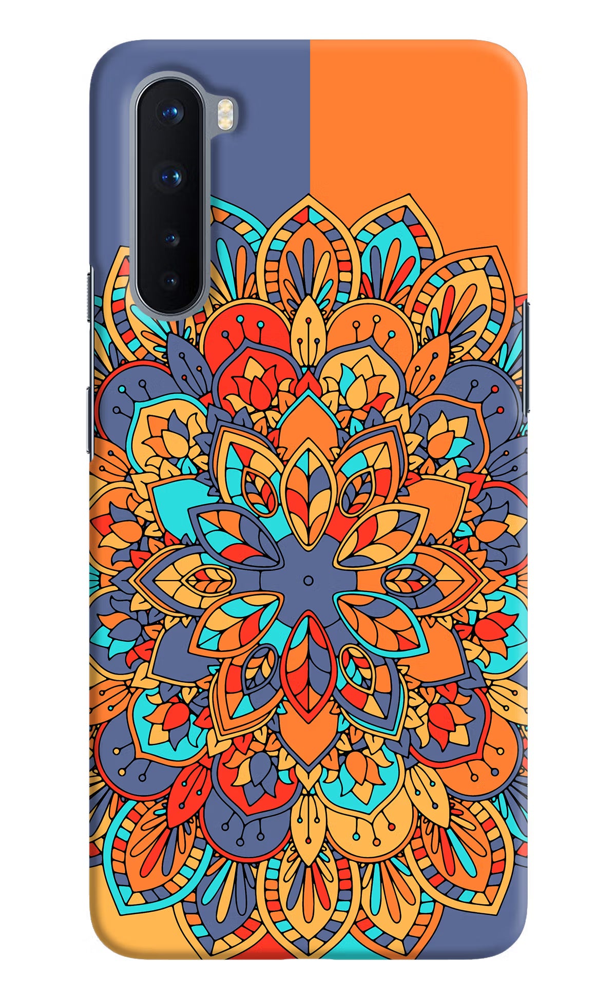 Color Mandala Oneplus Nord Hard Case Back Cover by Casekaro