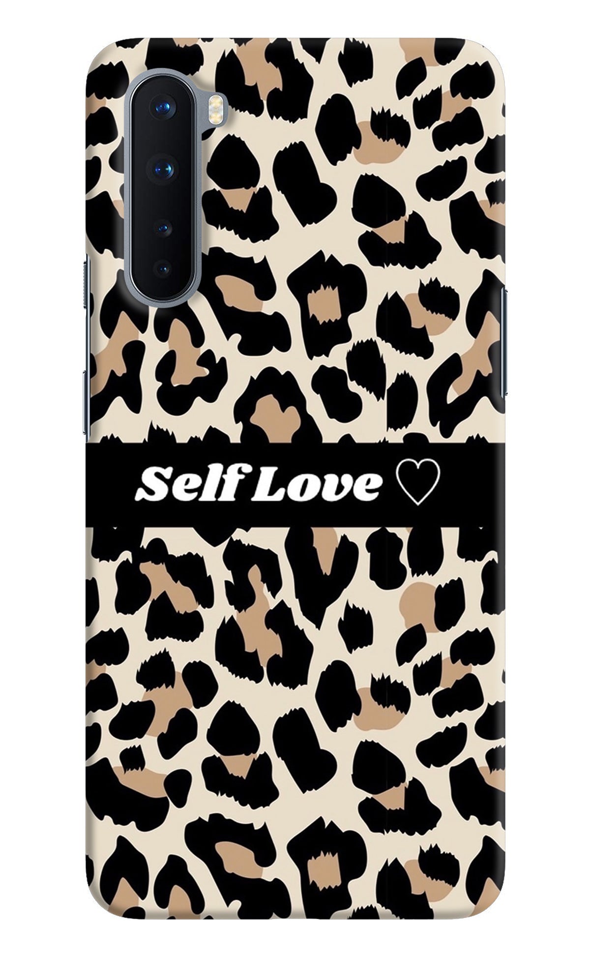 Leopard Print Self Love Oneplus Nord Back Cover