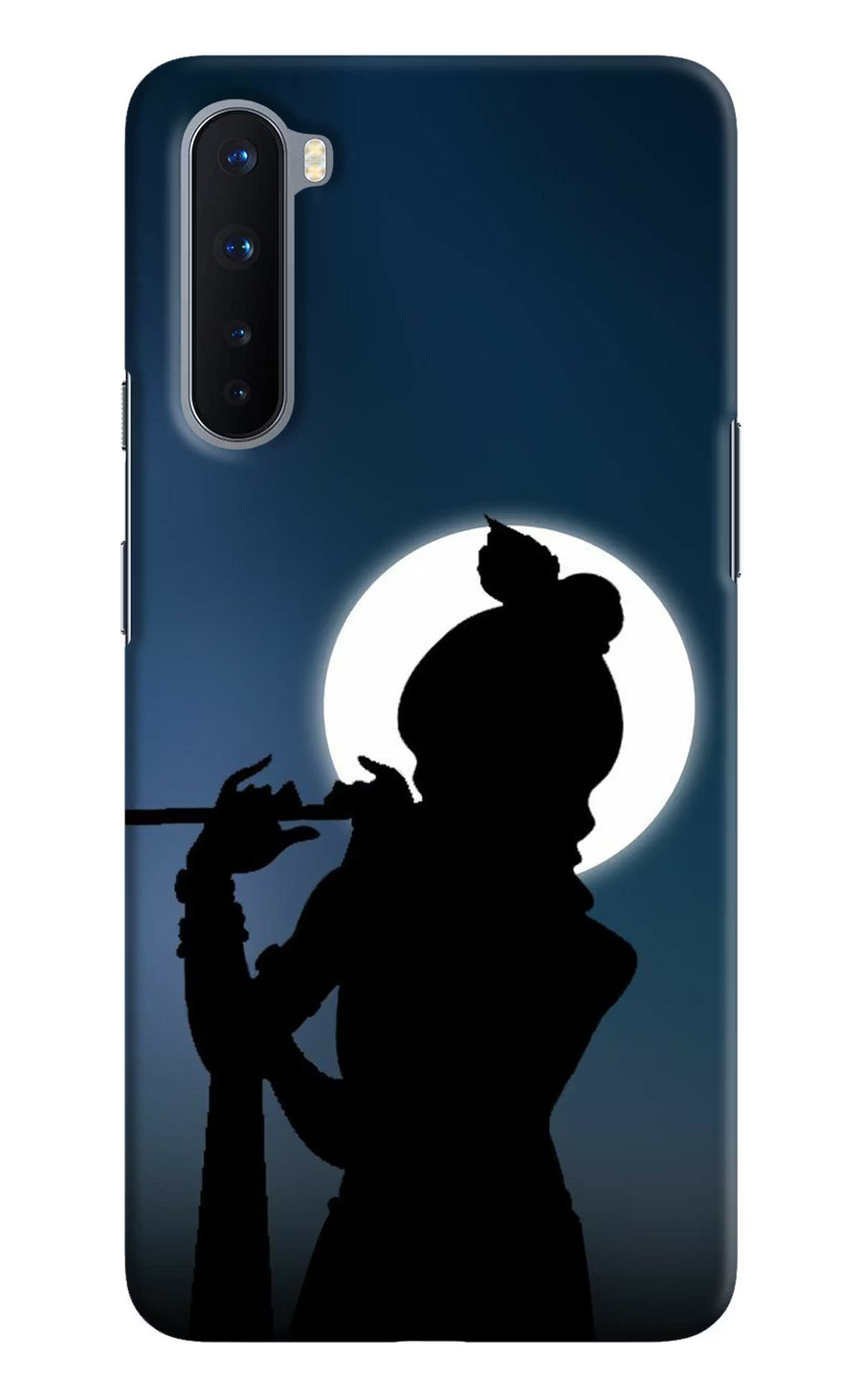 Shri Krishna Silhouette Oneplus Nord Back Cover, Hard case