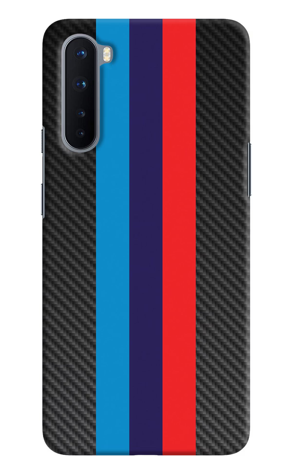 BMW Stripes Pattern Oneplus Nord Hard Case Back Cover by Casekaro