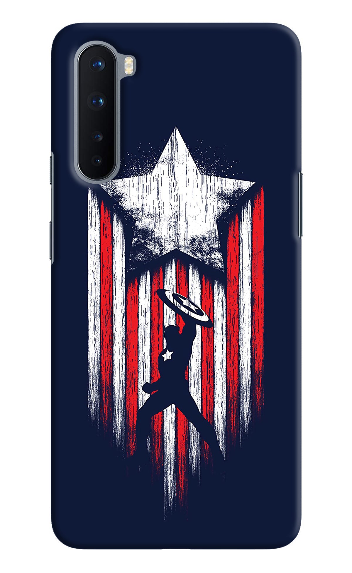 Captain America Marvel Art Oneplus Nord Back Cover