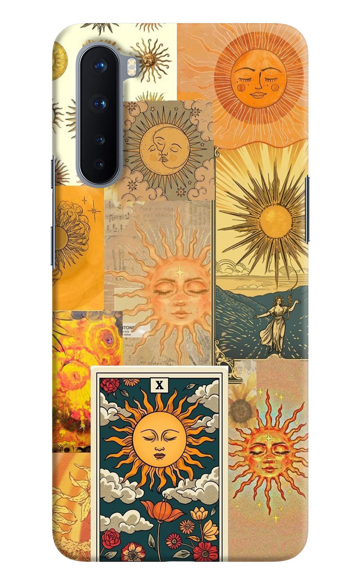 Sun Oneplus Nord Hard Case Back Cover by Casekaro