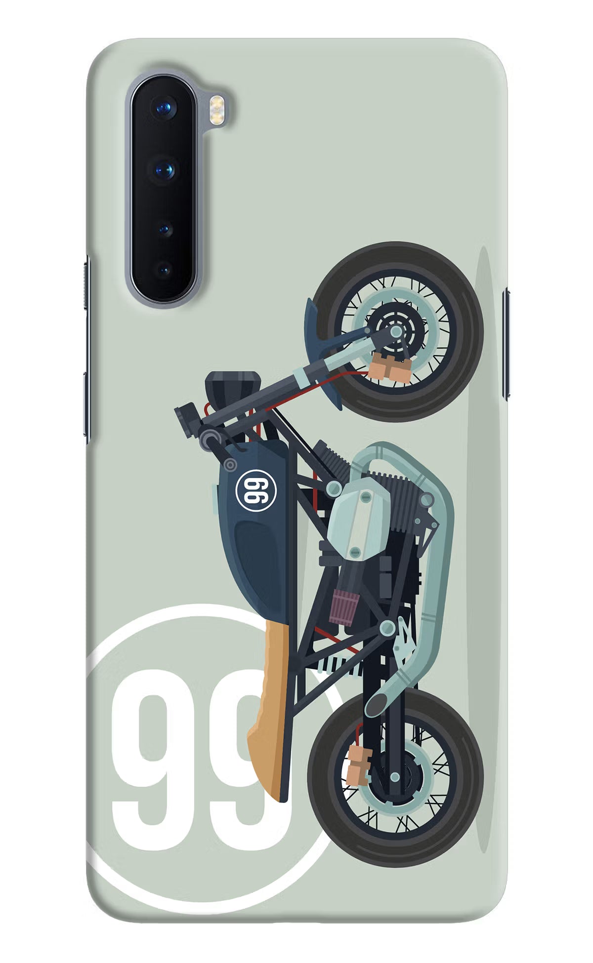 Classic Cafe Racer 99 Oneplus Nord Hard Case Back Cover by Casekaro