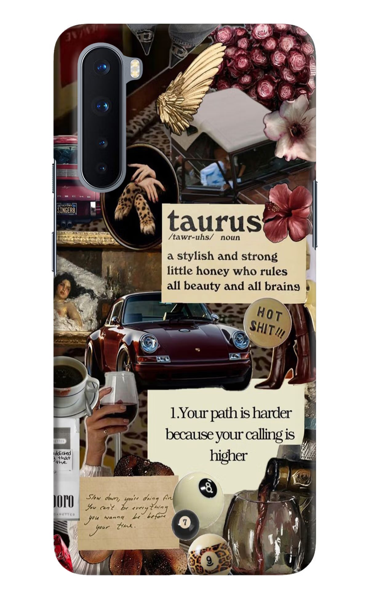 Taurus Zodiac Oneplus Nord Hard Case Back Cover by Casekaro