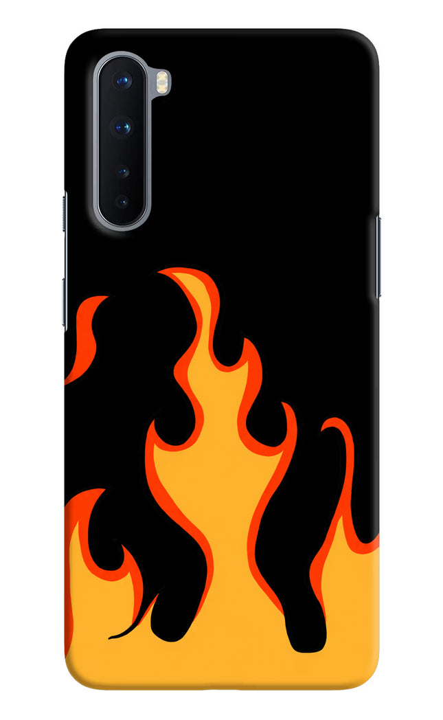 Fired Up – Black Oneplus Nord Hard Case Back Cover by Casekaro