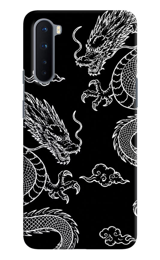 Twin Dragons Oneplus Nord Hard Case Back Cover by Casekaro