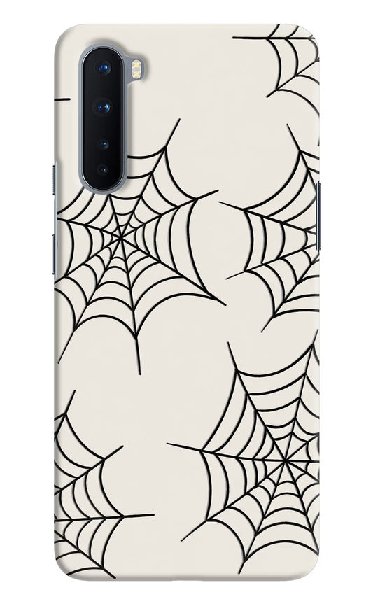 Spider Web Oneplus Nord Hard Case Back Cover by Casekaro