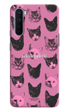 Pink Cats Oneplus Nord Hard Case Back Cover by Casekaro