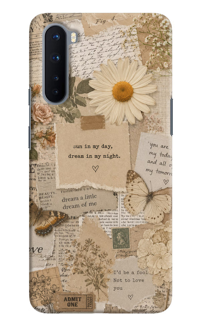 Vintage case Oneplus Nord Hard Case Back Cover by Casekaro