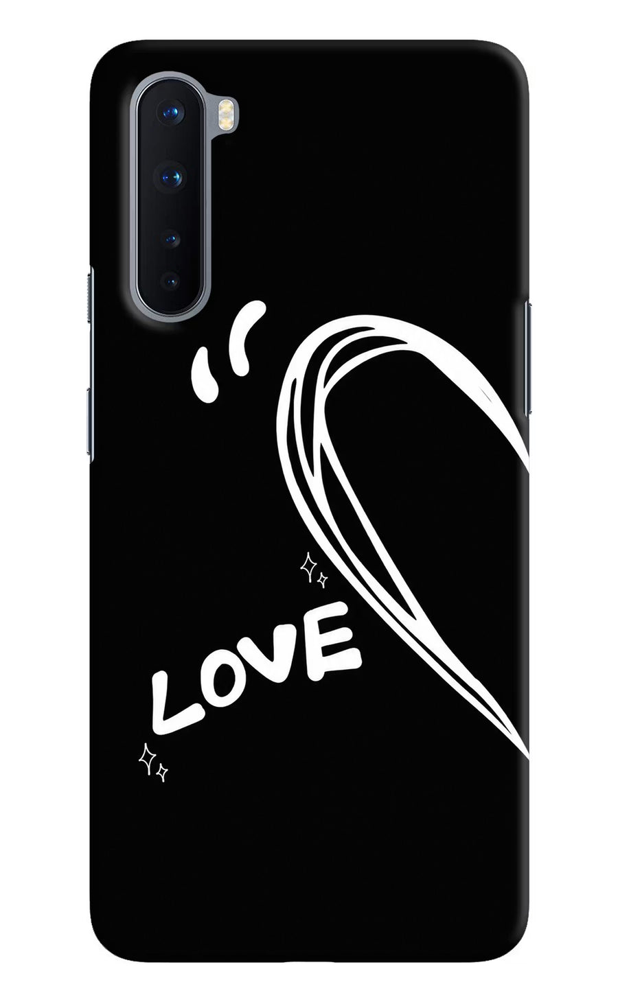 Love Line Oneplus Nord Back Cover, Hard case