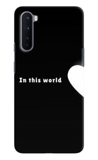 This World Oneplus Nord Hard Case Back Cover by Casekaro