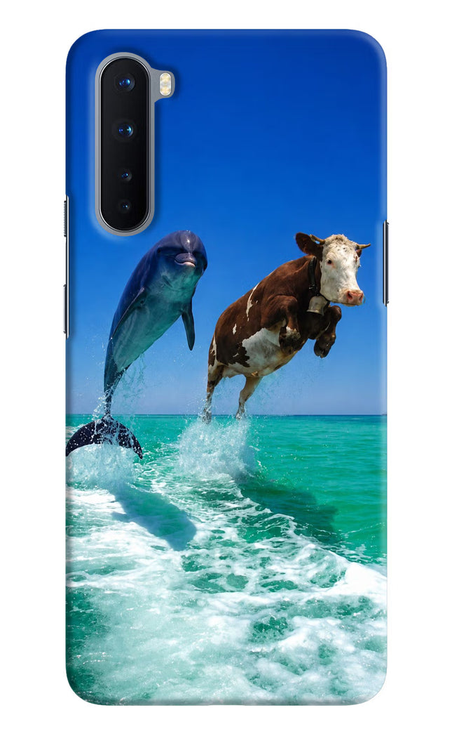 Dolphin vs Cow Oneplus Nord Hard Case Back Cover by Casekaro