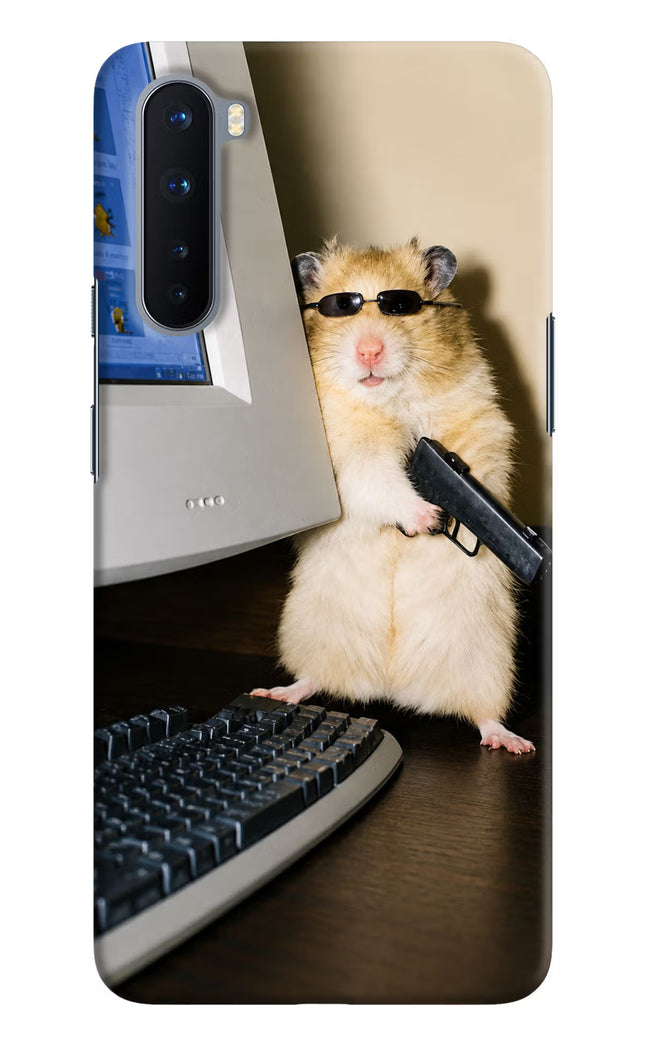 Hacker Hamster Oneplus Nord Hard Case Back Cover by Casekaro