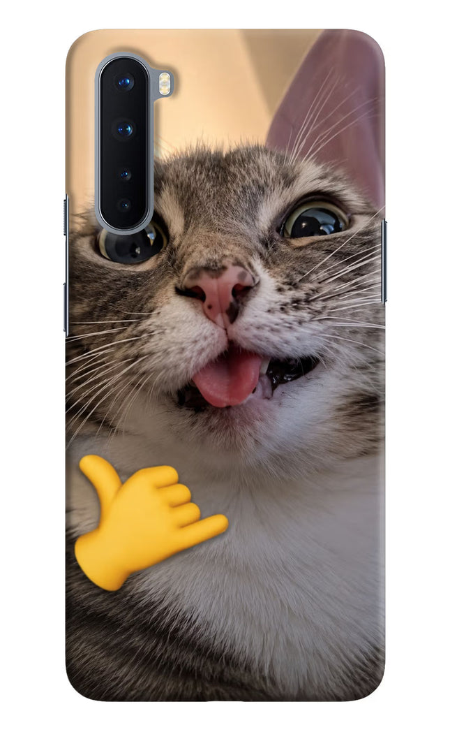 Silly Cat Call Oneplus Nord Hard Case Back Cover by Casekaro