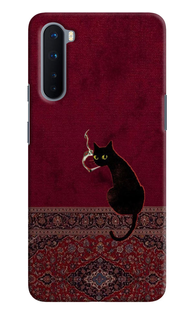 Midnight Cat Oneplus Nord Hard Case Back Cover by Casekaro