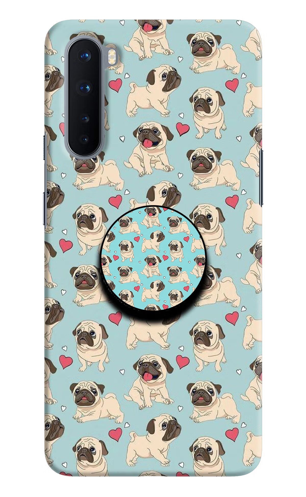 Pug Dog Oneplus Nord Pop Case by Casekaro
