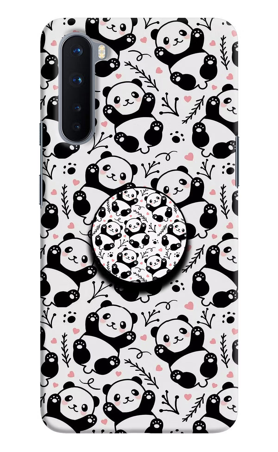 Cute Panda Oneplus Nord Pop Case, Hard case