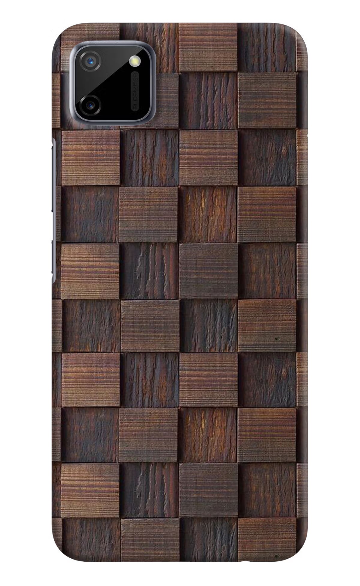 Wooden Cube Design Realme C11 2020 Hard Case Back Cover by Casekaro