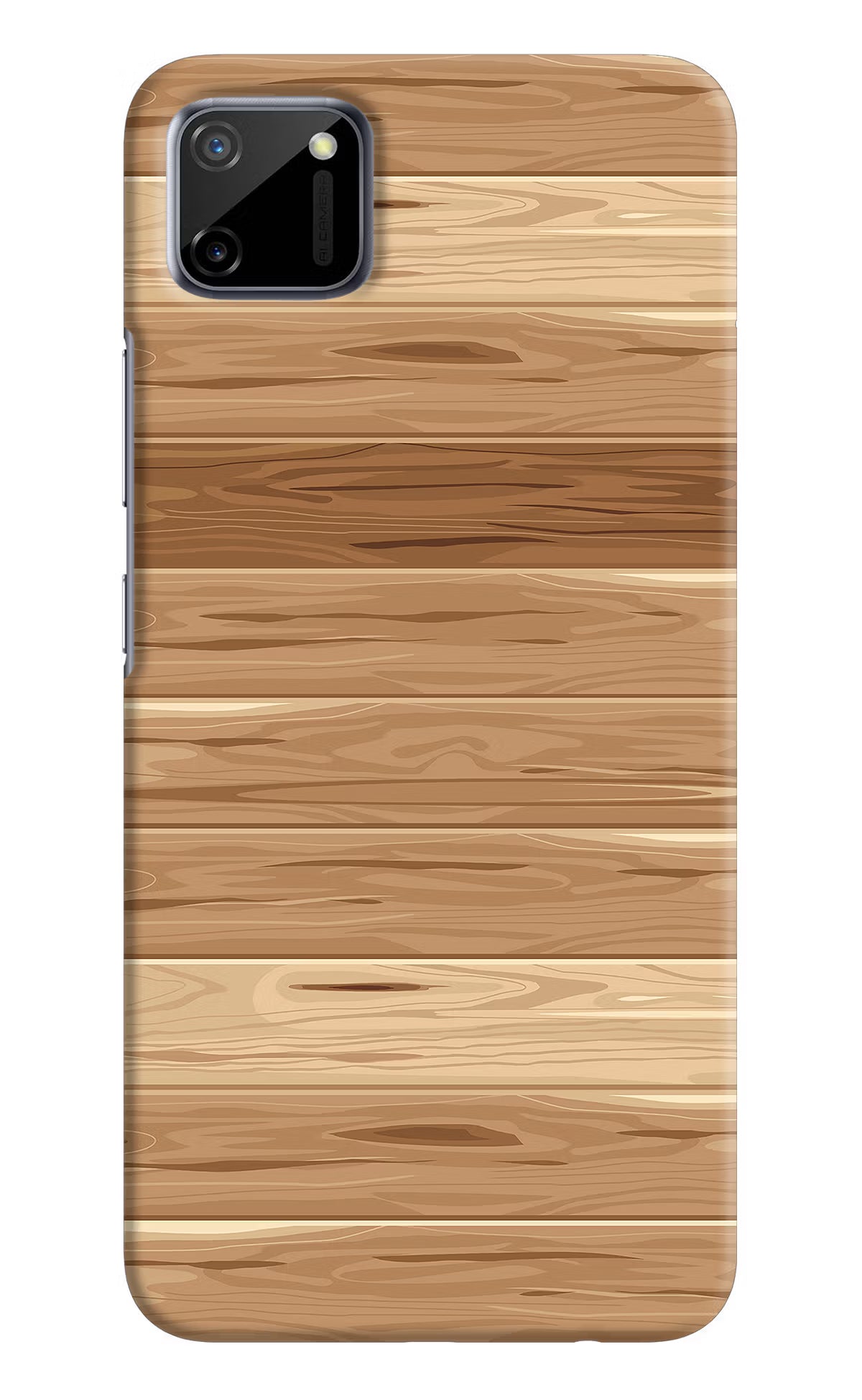 Wooden Vector Realme C11 2020 Hard Case Back Cover by Casekaro