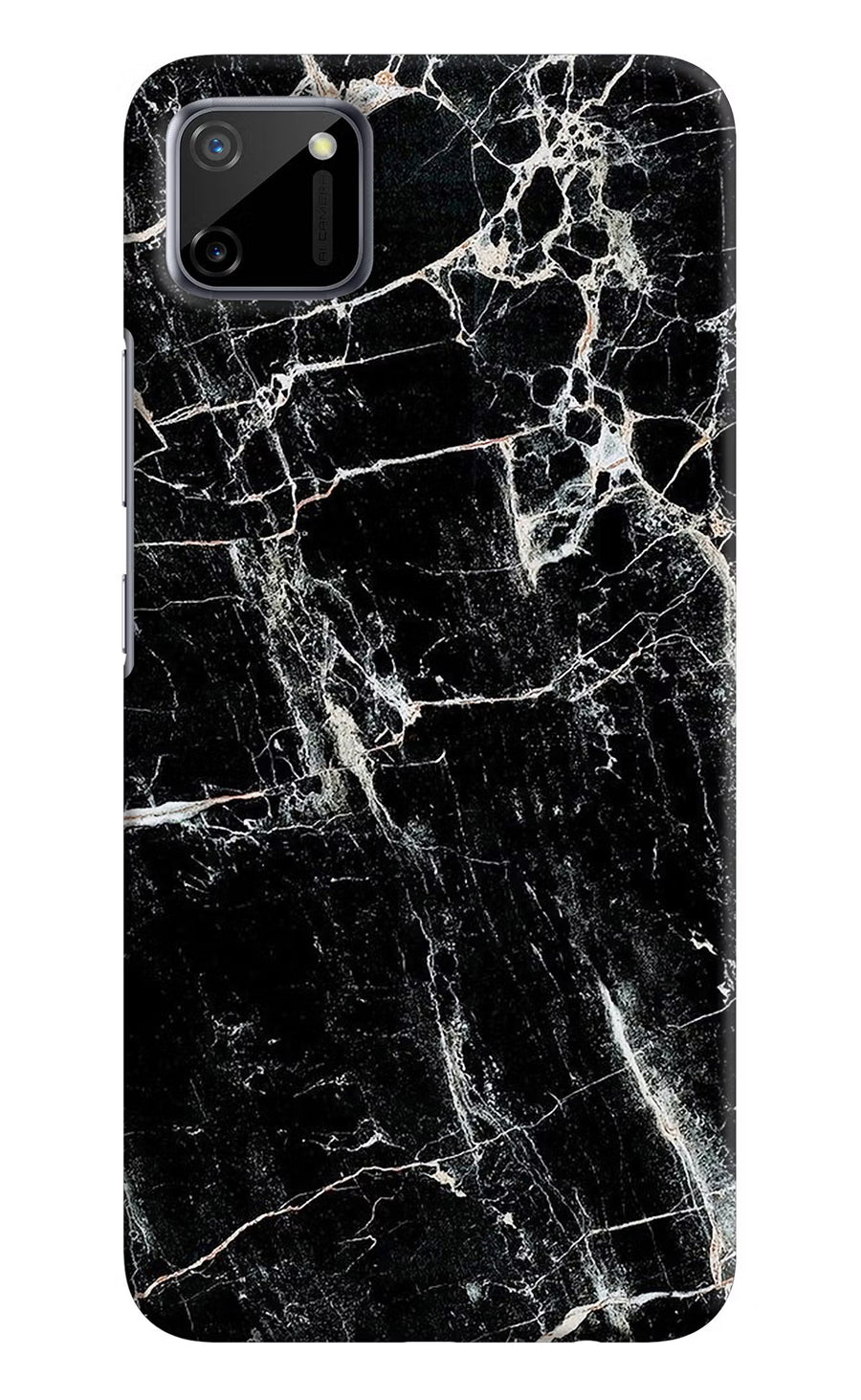 Black Marble Texture Realme C11 2020 Back Cover, Hard case