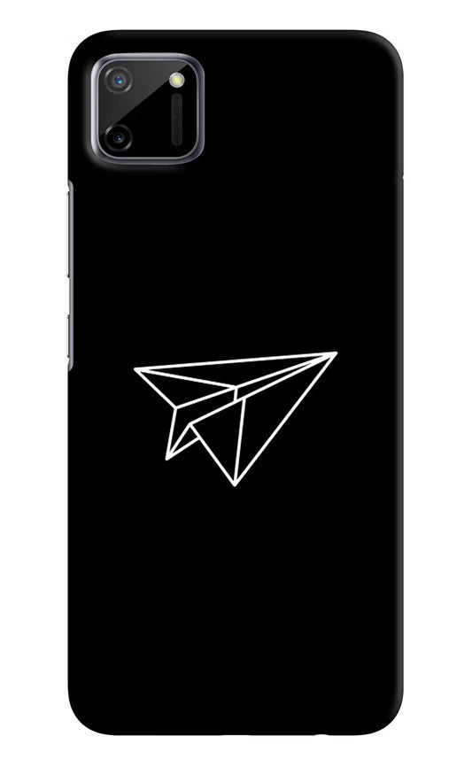 Paper Plane White Realme C11 2020 Hard Case Back Cover by Casekaro
