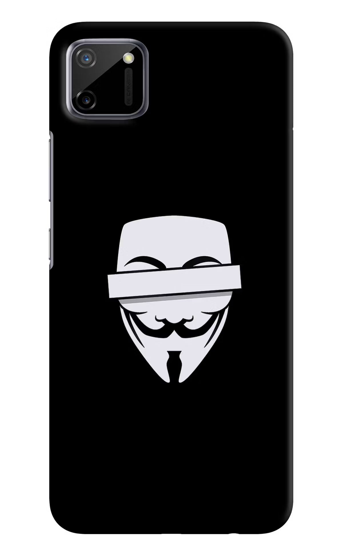 Anonymous Face Realme C11 2020 Hard Case Back Cover by Casekaro