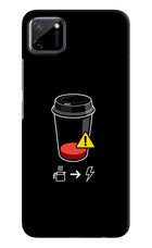 Coffee Realme C11 2020 Hard Case Back Cover by Casekaro
