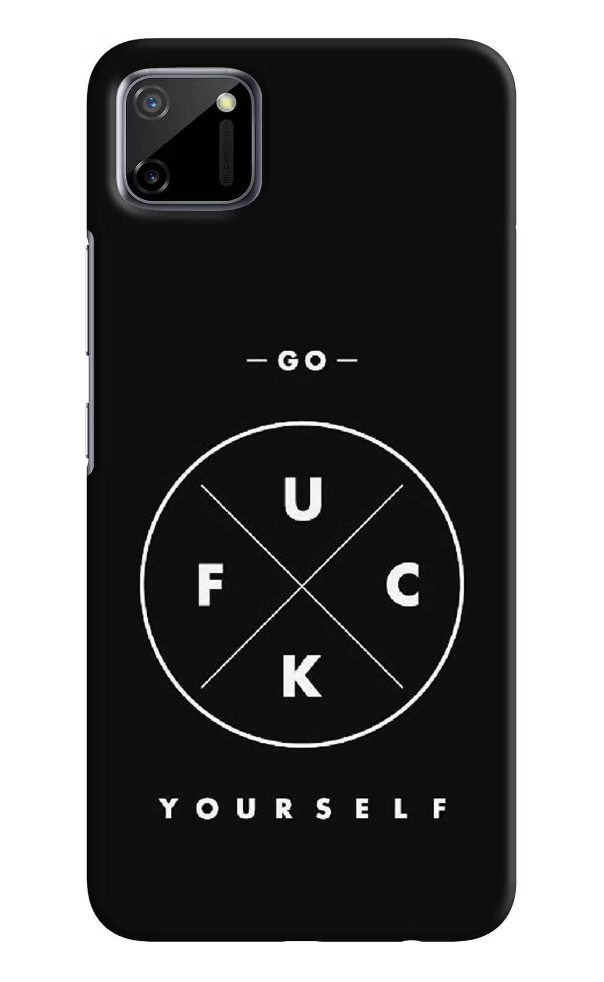 Go Fuck Yourself Realme C11 2020 Hard Case Back Cover by Casekaro