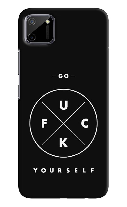 Go Fuck Yourself Realme C11 2020 Hard Case Back Cover by Casekaro