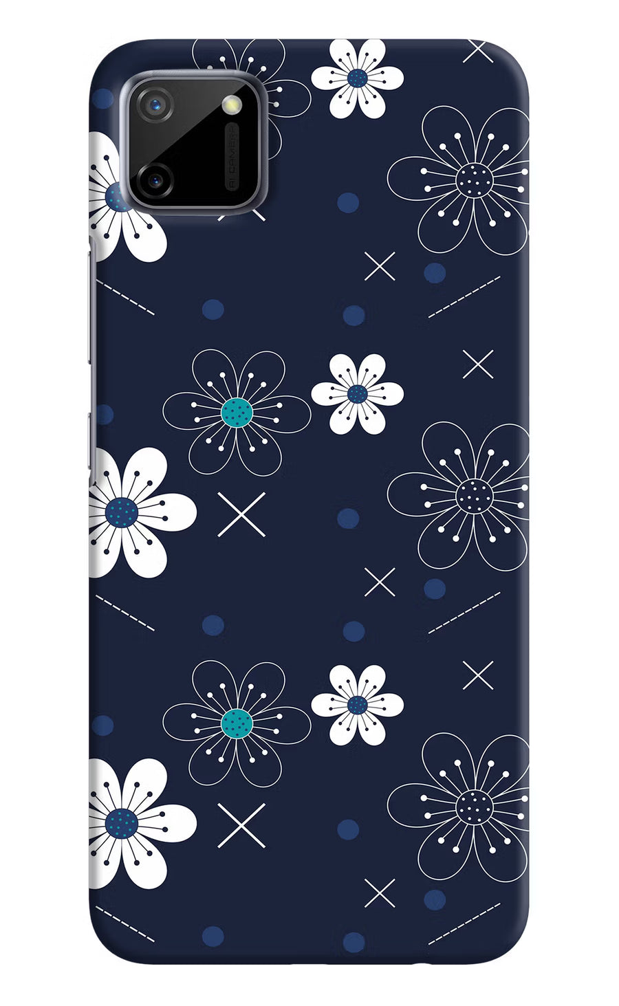 Flowers Realme C11 2020 Back Cover, Hard case