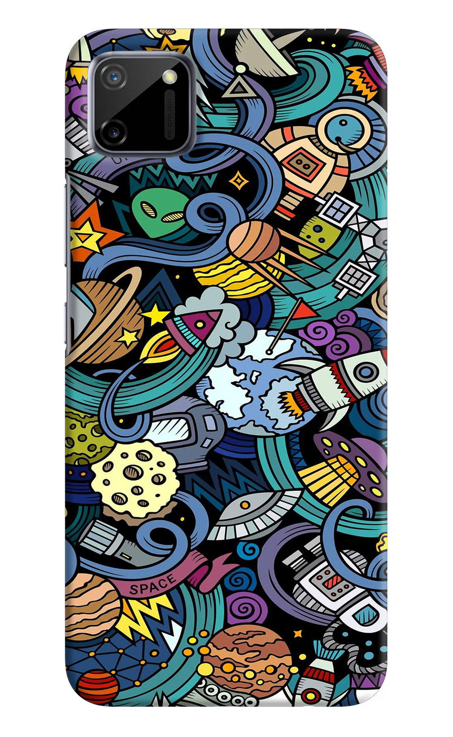 Space Abstract Realme C11 2020 Back Cover, Hard case