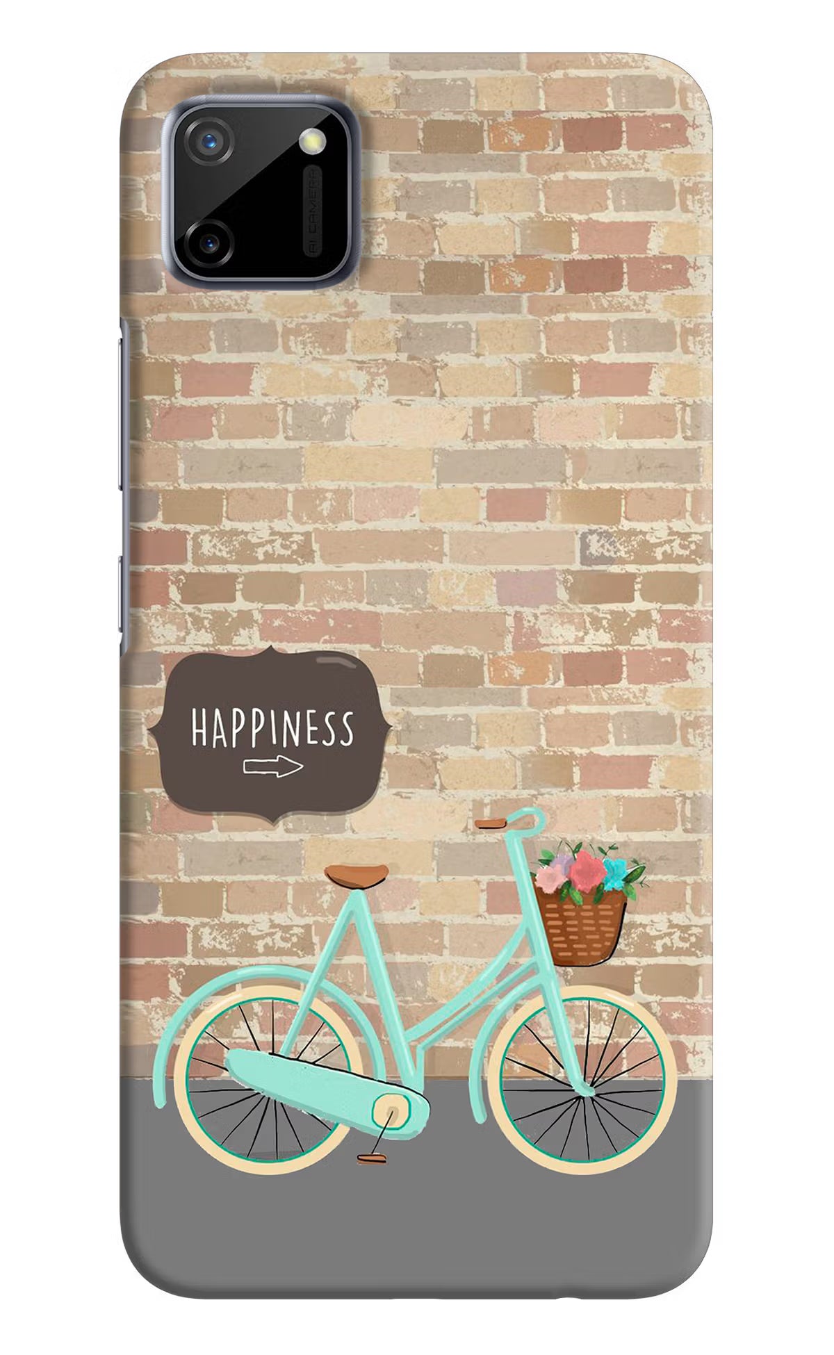 Happiness Artwork Realme C11 2020 Hard Case Back Cover by Casekaro