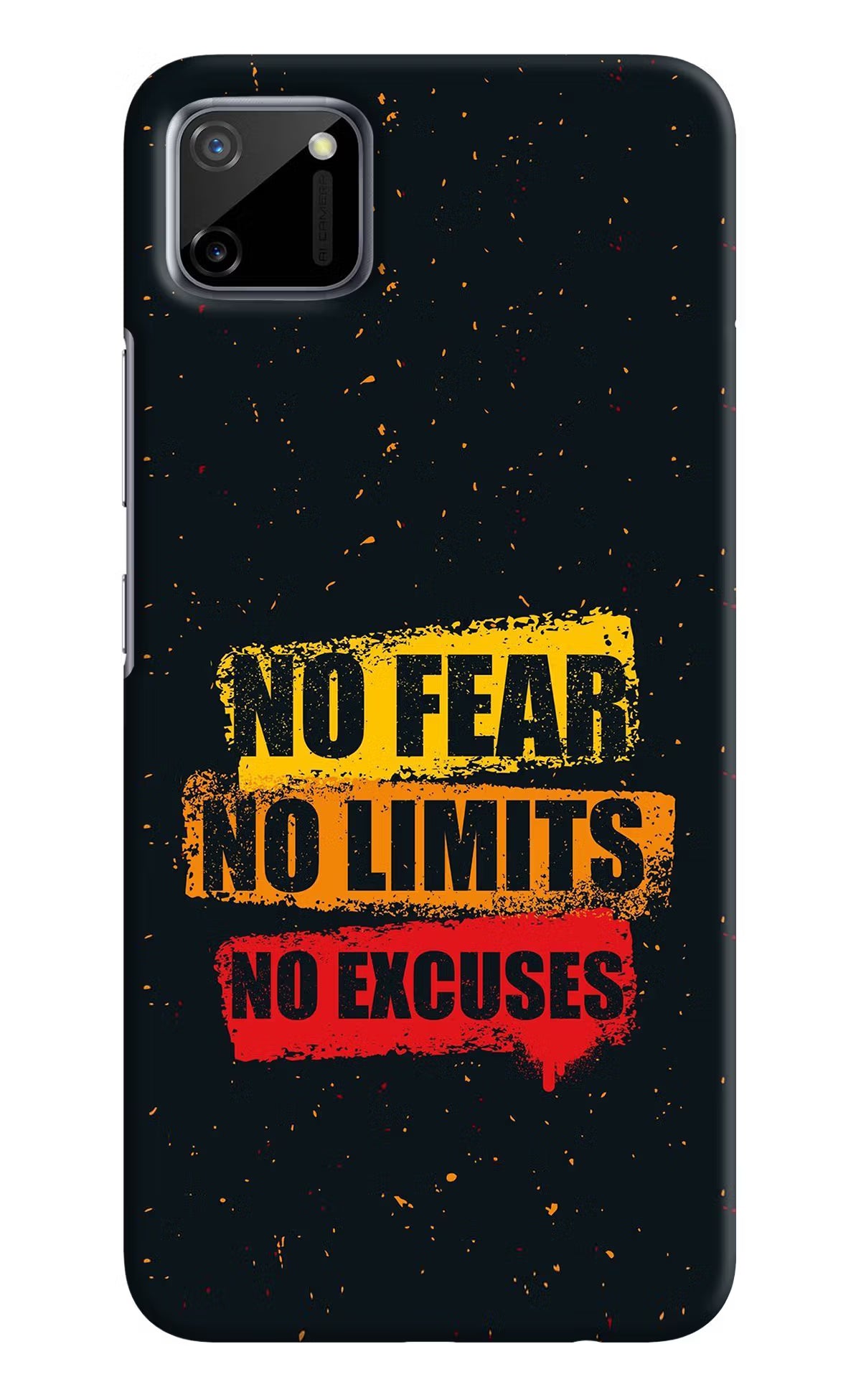 No Fear No Limits No Excuse Realme C11 2020 Hard Case Back Cover by Casekaro